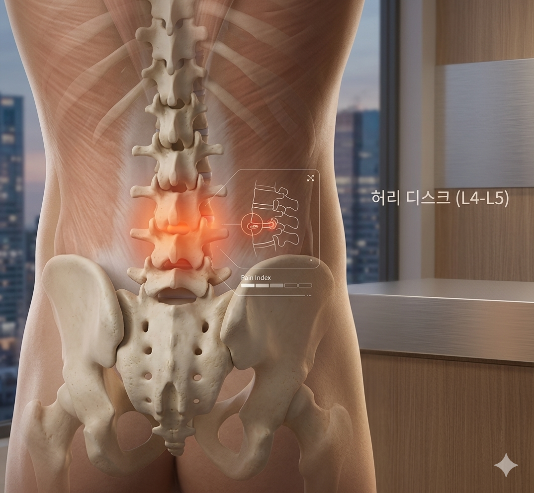 디스크 통증 부위