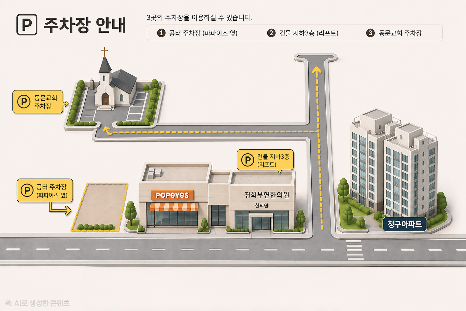 주차장 위치 약도
